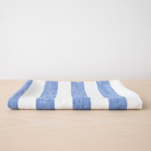 linenme Bath Towel Blue Linen Philippe