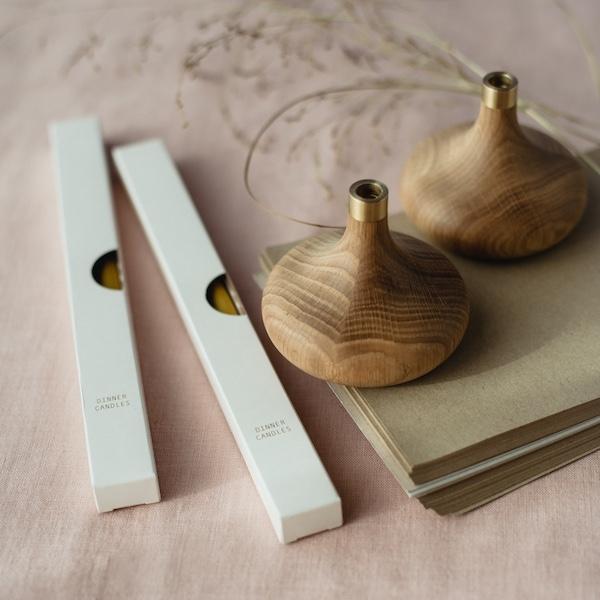 Linenme Beeswax Dinner Candles