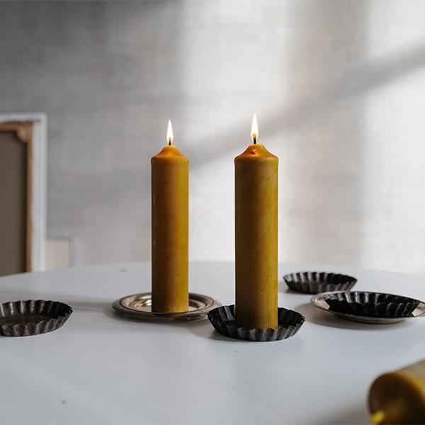 Linenme Big Beeswax Candle