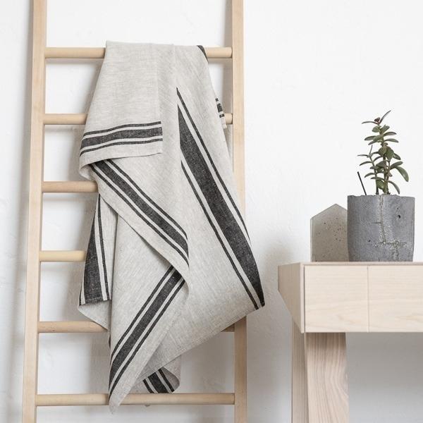 Linenme Black Linen Fabric Provence