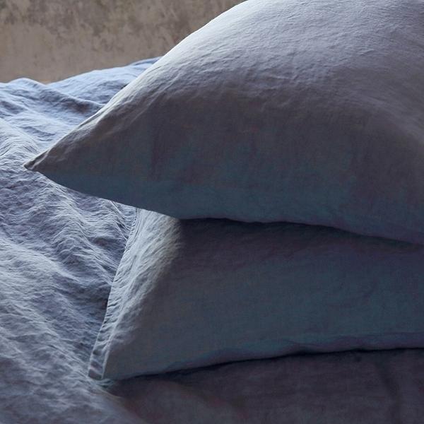 Linenme Blueberry Washed Bed Linen Pillow Case
