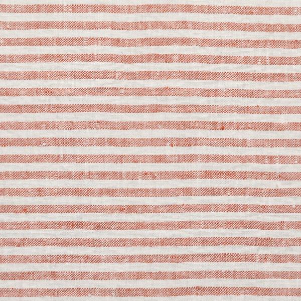 Linenme Brick Linen Fabric Brittany Washed