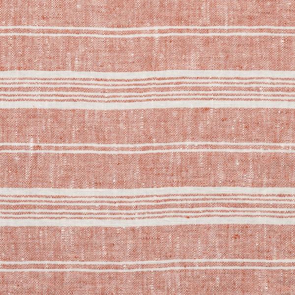 linenme Brick Linen Fabric Sample Multistripe