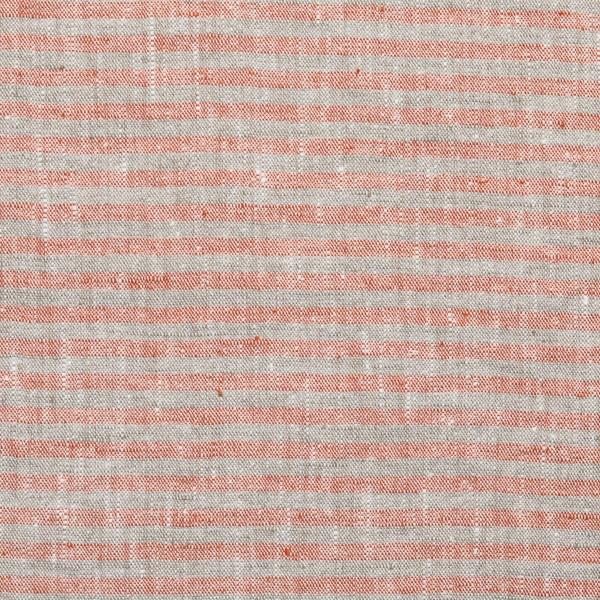 linenme Brick Natural Linen Fabric Brittany Washed
