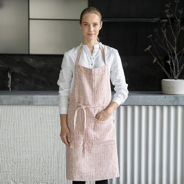 Linenme Brick Natural Linen Fabric Sample Brittany