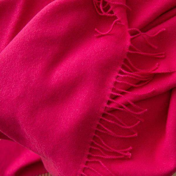 Linenme Bright Pink Baby Alpaca Throw Bella