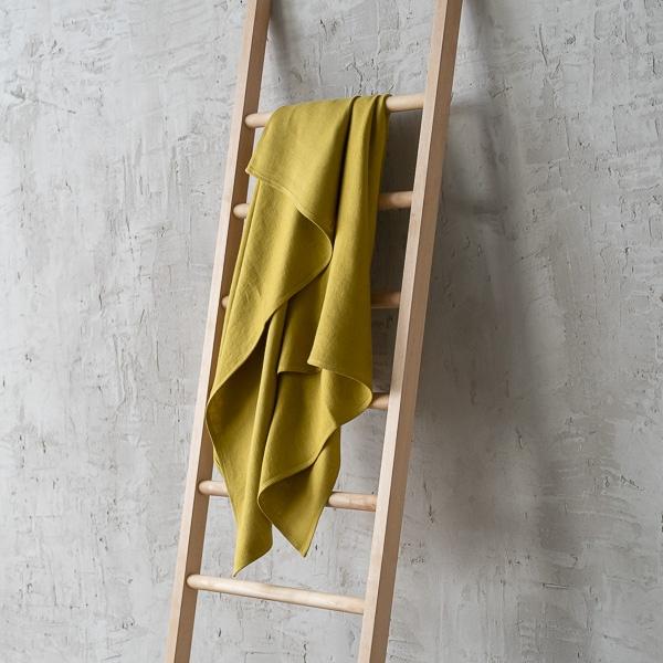 Linenme Citrine Huckaback Linen Bath Towel Lara