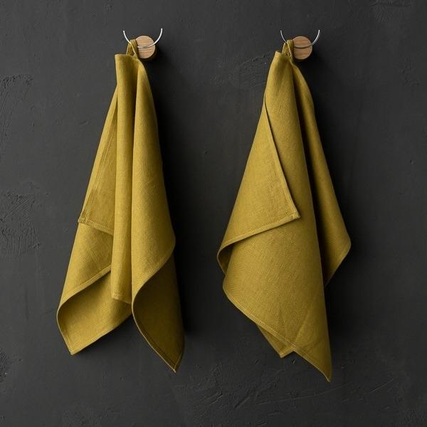 Linenme Citrine Linen Fabric Sample Lara