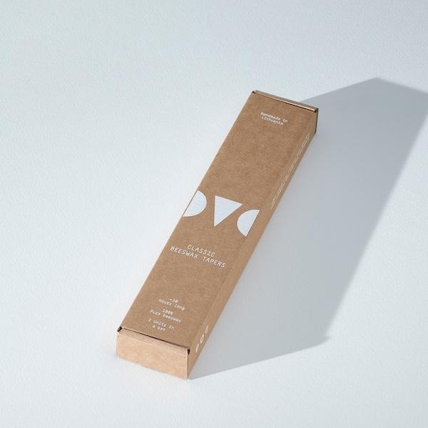 Linenme Classic Beeswax Tapers Set Of Two