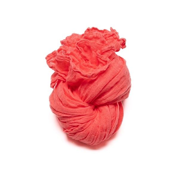 Linenme Coral Linen Summer Scarf Garza