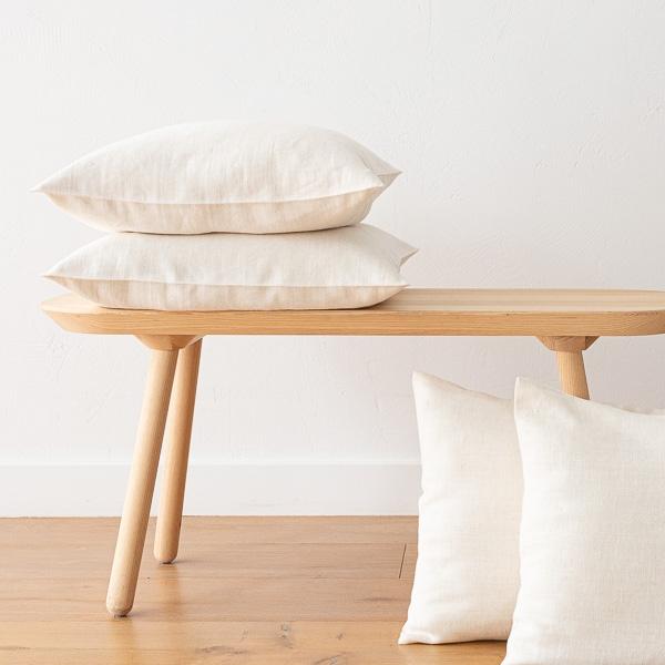 Linenme Cream Linen Cushion Cover Lara
