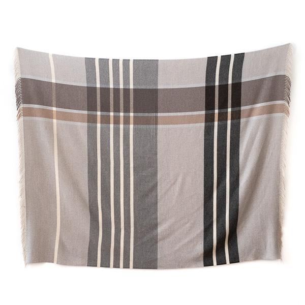 Linenme Extra Fine Merino Wool Throw Milano Grey