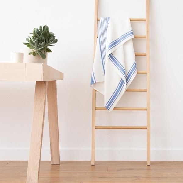 Linenme Fabric Blue Linen Tuscany