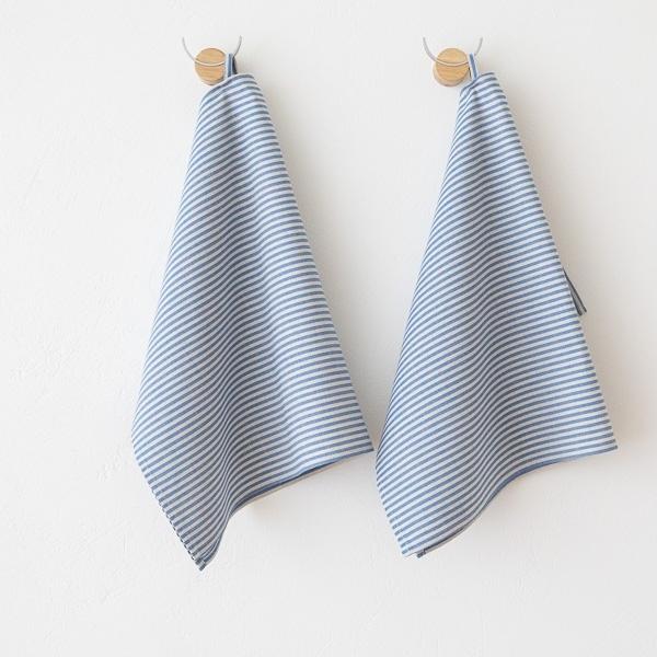 Linenme Fabric Blue Striped Linen Jazz