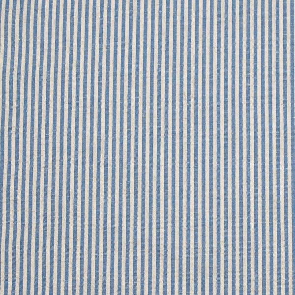 linenme Fabric Blue Striped Linen Jazz