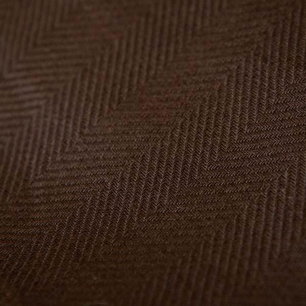 linenme Fabric Chocolate Brown Linen Emilia