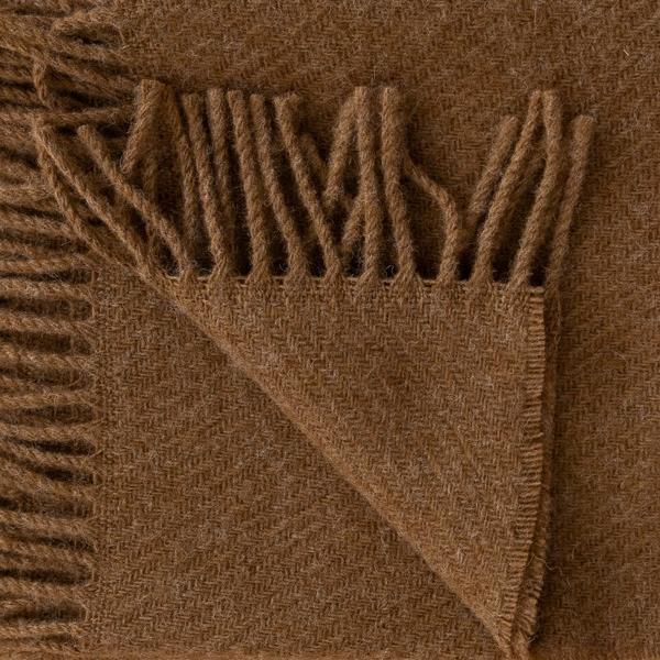Linenme Ginger Wool Throw Paula