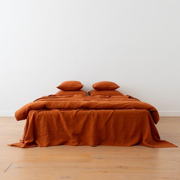 Linenme Graphite Linen Beach Bag Multistripe