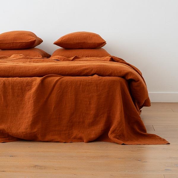 linenme Graphite Linen Beach Bag Multistripe