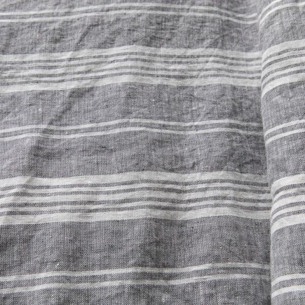 Linenme Graphite Washed Bed Linen Flat Sheet Jazz