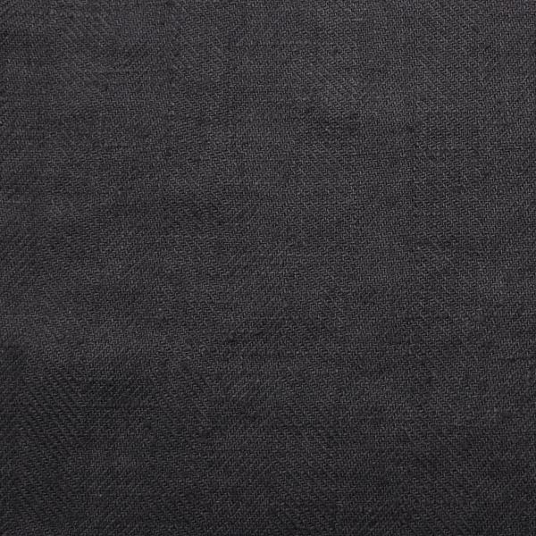 linenme Grey Linen Fabric Lara Prewashed