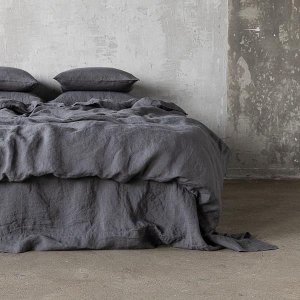 linenme Grey Stone Washed Bed Linen Duvet