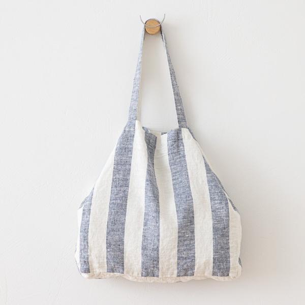 linenme Indigo Linen Beach Bag Philippe