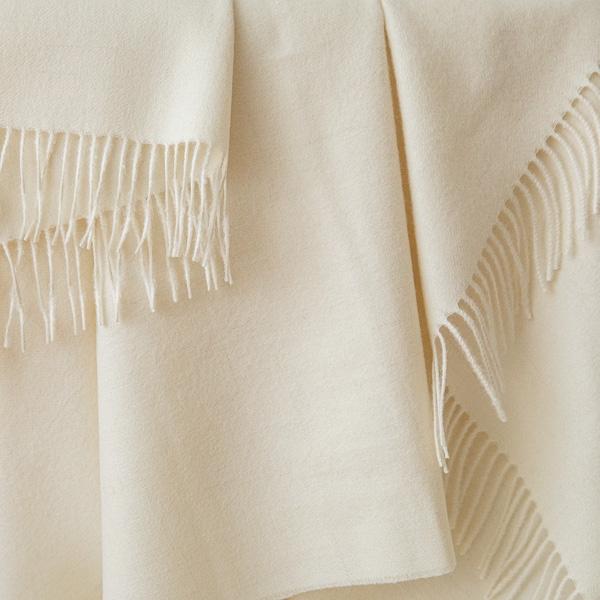 Linenme Ivory Baby Alpaca Throw Bella