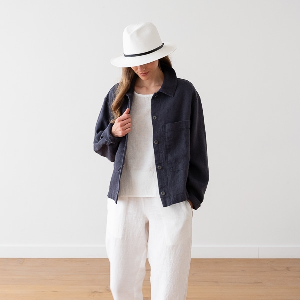 Linenme Jacket Optical White Linen MILANO