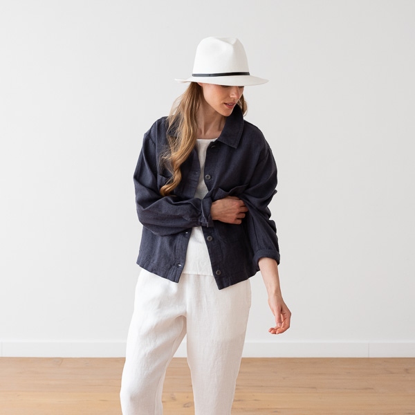 Linenme Jacket Optical White Linen MILANO