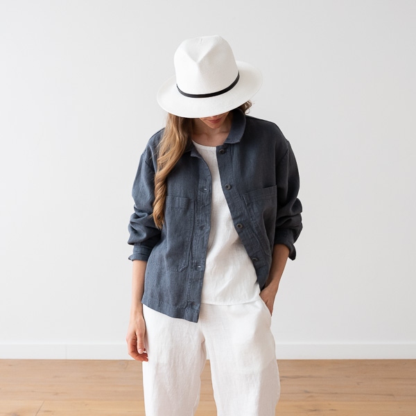 Linenme Jacket Optical White Linen MILANO