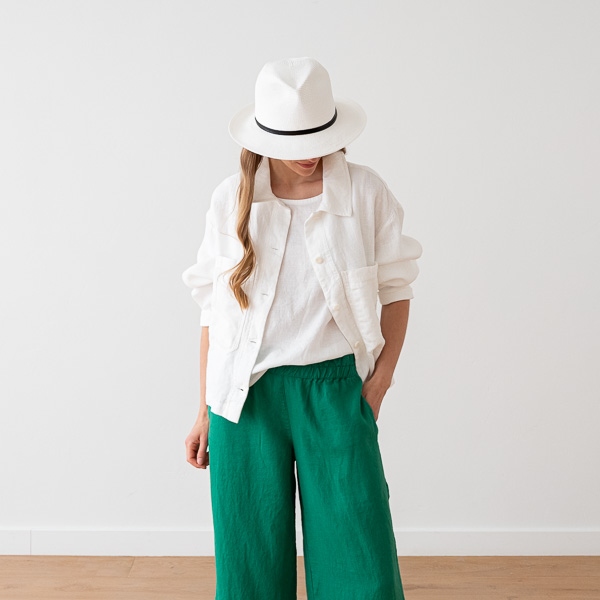 Linenme Jacket Optical White Linen MILANO