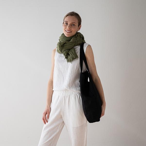 Linenme Linen Bag Black Terra