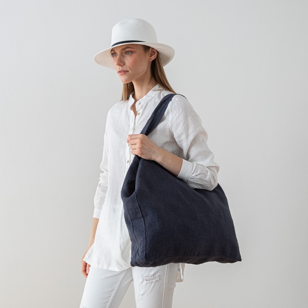 Linenme Linen Bag Terra Anthracite