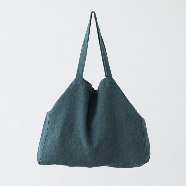 linenme Linen Bag Terra Balsam Green