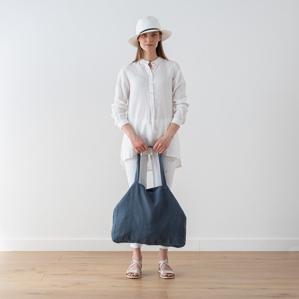Linenme Linen Bag Terra Blue
