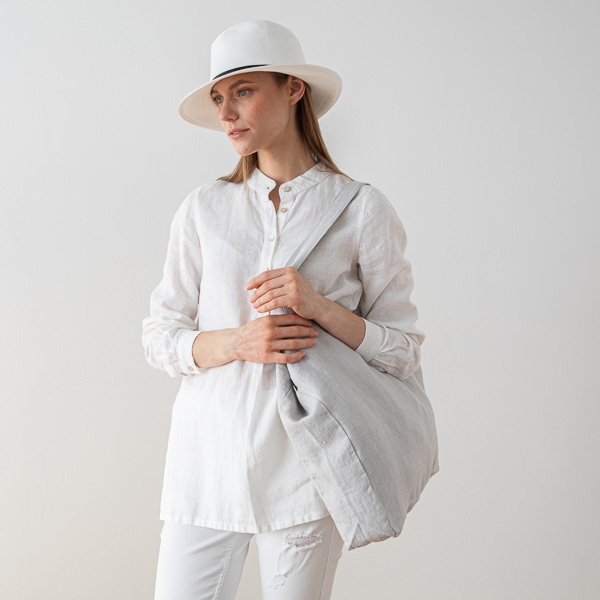 Linenme Linen Bag Terra Silver