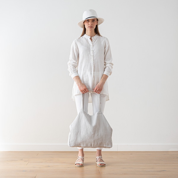 Linenme Linen Bag Terra Silver