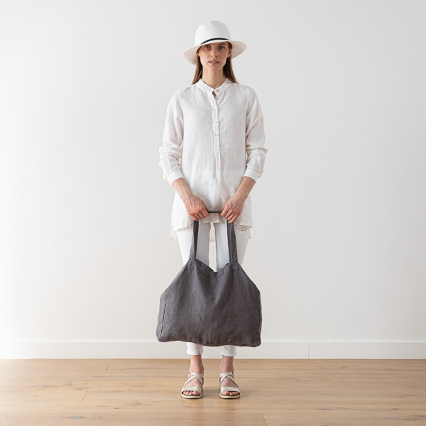 Linenme Linen Bag Terra Steel Grey