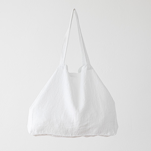 linenme Linen Bag Terra White