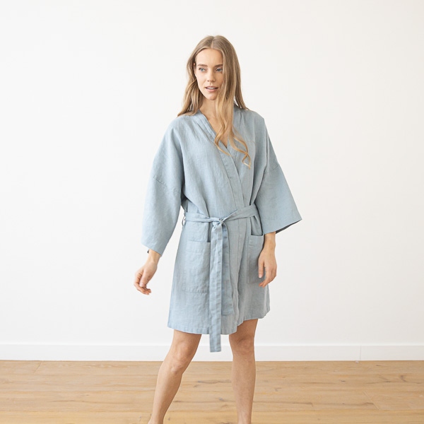 Linenme Linen Bath Robe Alma