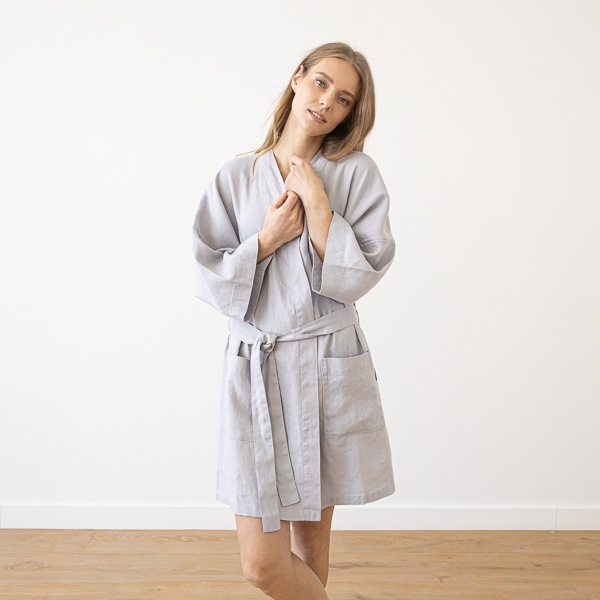 Linenme Linen Bath Robe Alma