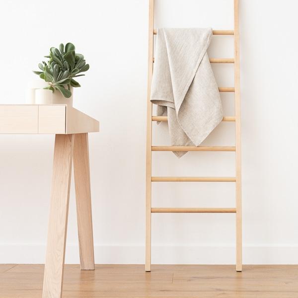 Linenme Linen Bath Towel Beige Twill