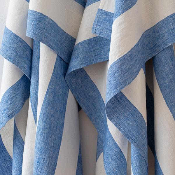 Linenme Linen Bath Towel Blue Napa