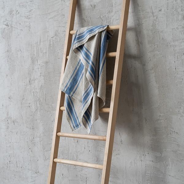 Linenme Linen Bath Towel Blue Provence