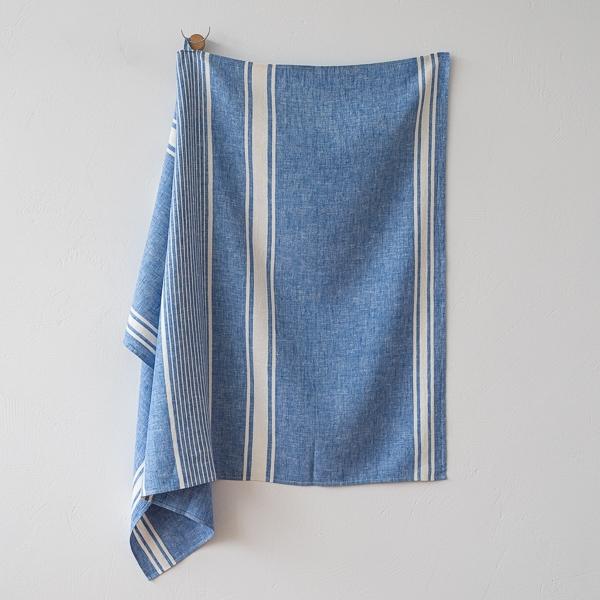 Linenme Linen Bath Towel Blue Turino