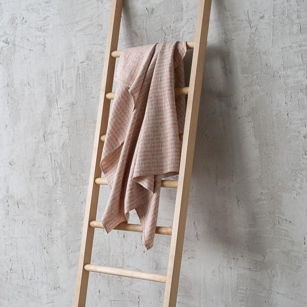 Linenme Linen Bath Towel Brick Natural Brittany