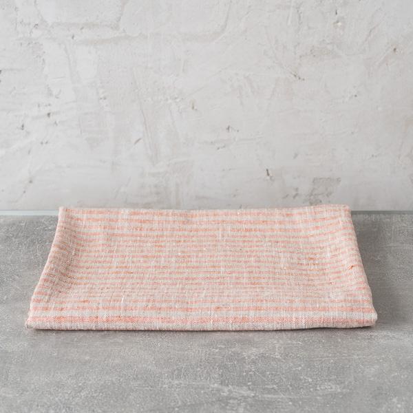 linenme Linen Bath Towel Brick Natural Brittany