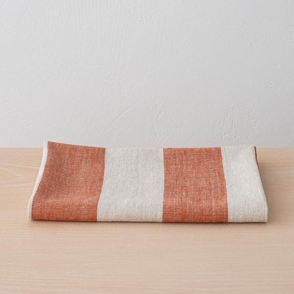 linenme Linen Bath Towel Brick Natural Venice