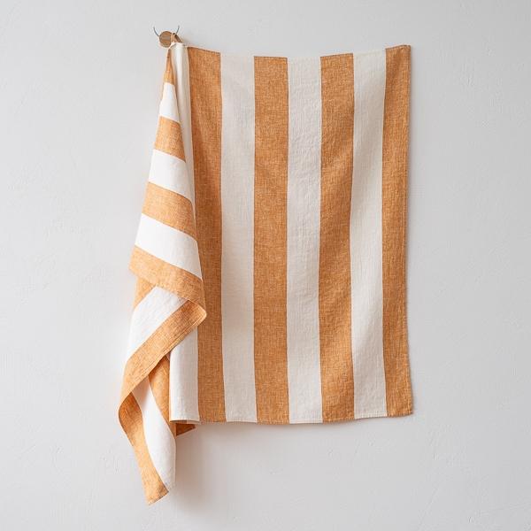 Linenme Linen Bath Towel Gold Napa